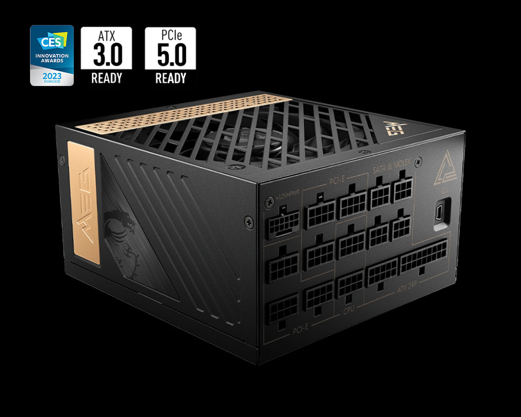 MSI MEG AI1300P PCIE5 1300W 80+ PLATINUM PSU
