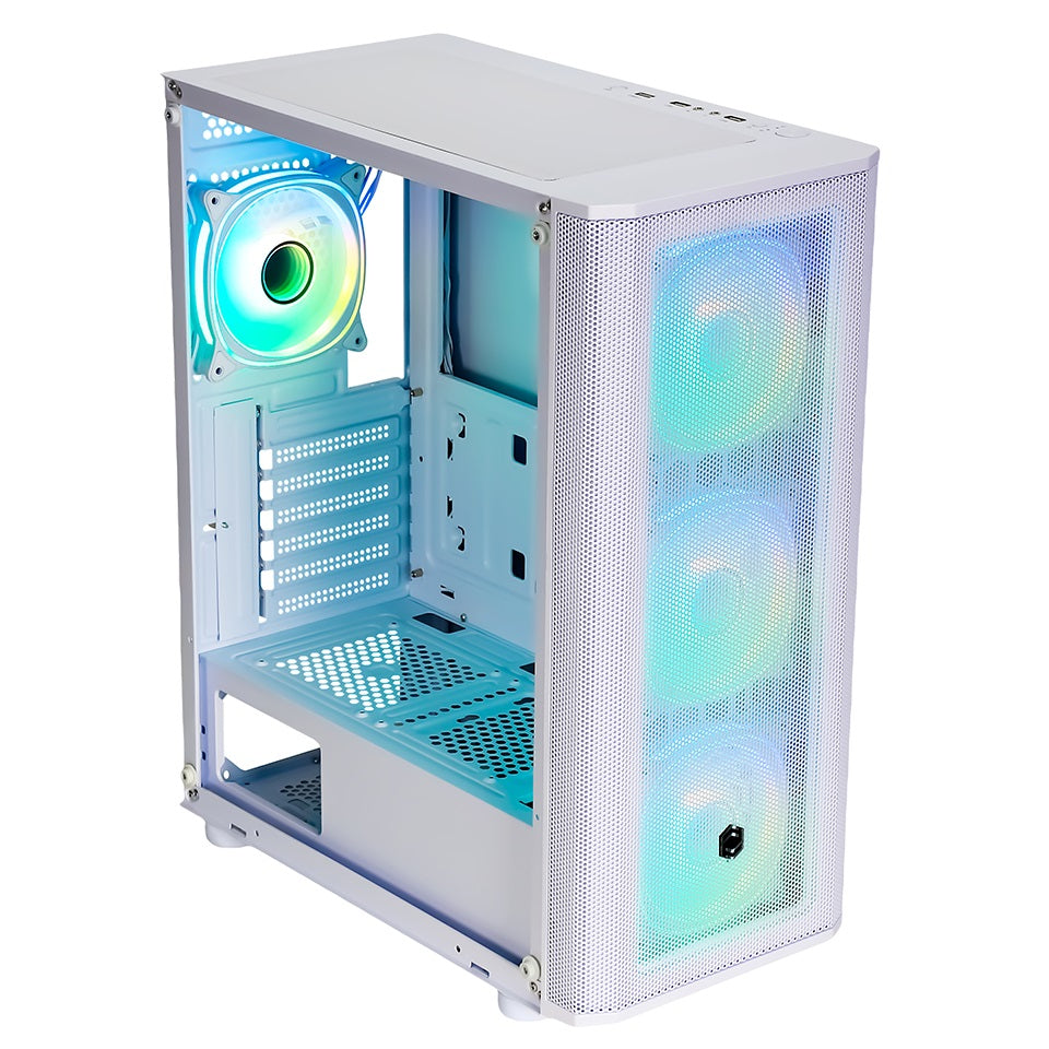 FRISBY CM-106 650W 80+ ARGB FAN MESH BEYAZ KASA