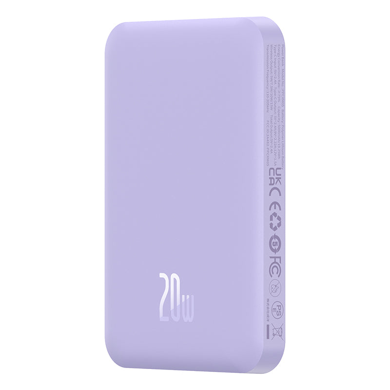 BASEUS MAGSAFE MINI KABLOSZ 5000M 20W POWERBNK MOR
