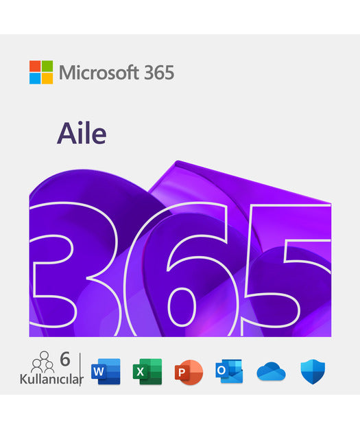 Microsoft 365 Aile 1 Yıllık Elektronik Lisans 6GQ-00086