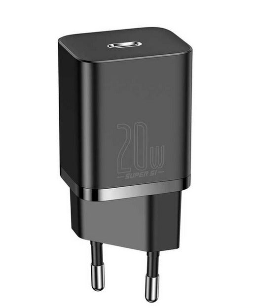 Baseus Super Si QC 20W C Şarj Cihaz Siyah CCSUP-B01