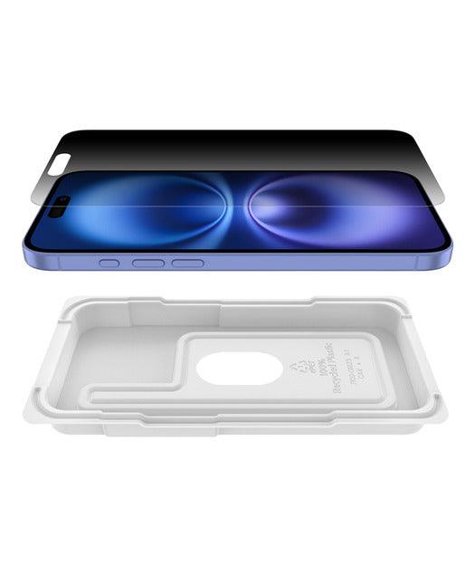 Belkin InvisiGlass Privacy-Enabled iPhone 16 Plus, iPhone 15 Plus and iPhone14 Pro Max Screen Protector OVA168HQ 