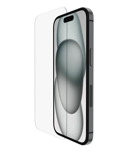 Belkin InvisiGlass Screen Protector for iPhone 16, iPhone 15 and iPhone 14 Pro OVA171HQ 