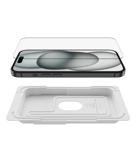 Belkin InvisiGlass Screen Protector for iPhone 16, iPhone 15 and iPhone 14 Pro OVA171HQ 