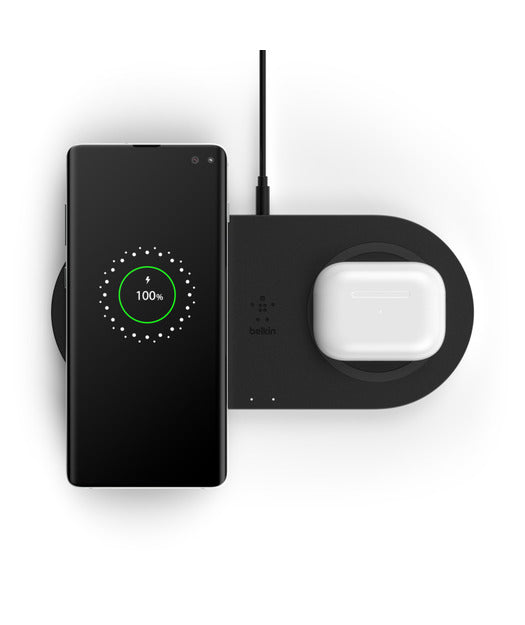 Belkin 10W İkili Hızlı Kablosuz Şarj Cihazı Siyah WIZ002VFBK