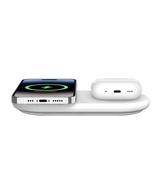 Belkin BC Pro 2in1 USB-C Kablosuz Şarj Standı Beyaz WIZ021VFWH