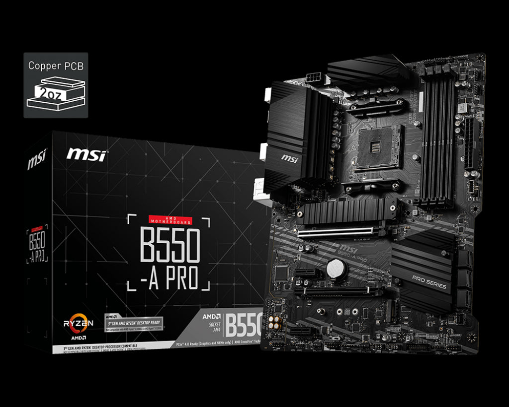 MSI B550-A PRO DDR4 4400(OC)Mhz HDMI / DP ATX AM4