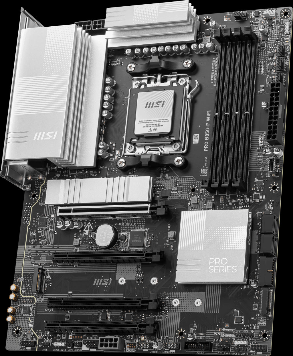 MSI PRO B850-P WIFI AM5 DDR5 8200MHZ(OC) HDMI 3x M.2 USB 10Gbs 5G LAN WI-FI 7 ATX