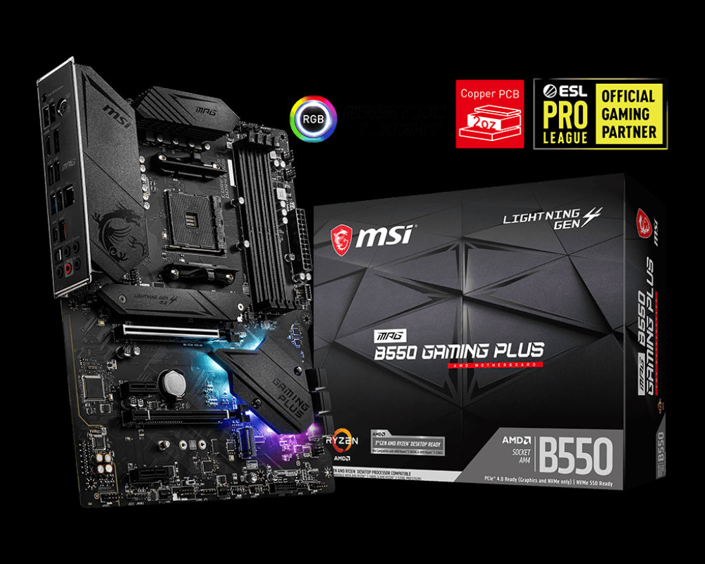 MSI MPG B550 GAMING PLUS DDR4 4400(OC)Mhz ATX AM4