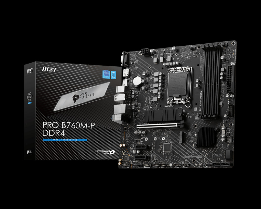 MSI PRO B760M-P DDR4 4800(OC) DDR4 HDMI DP M.2 ATX 1700p