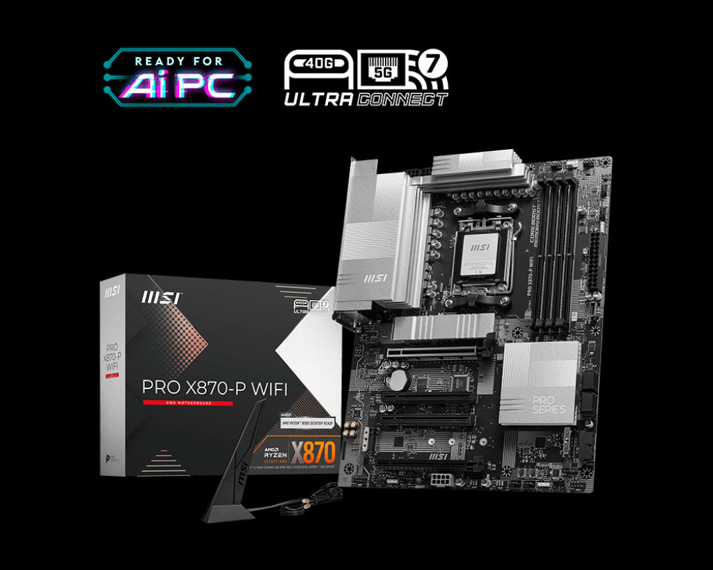 MSI PRO X870-P WIFI AMD X870 SOKET AM5 DDR5 8200